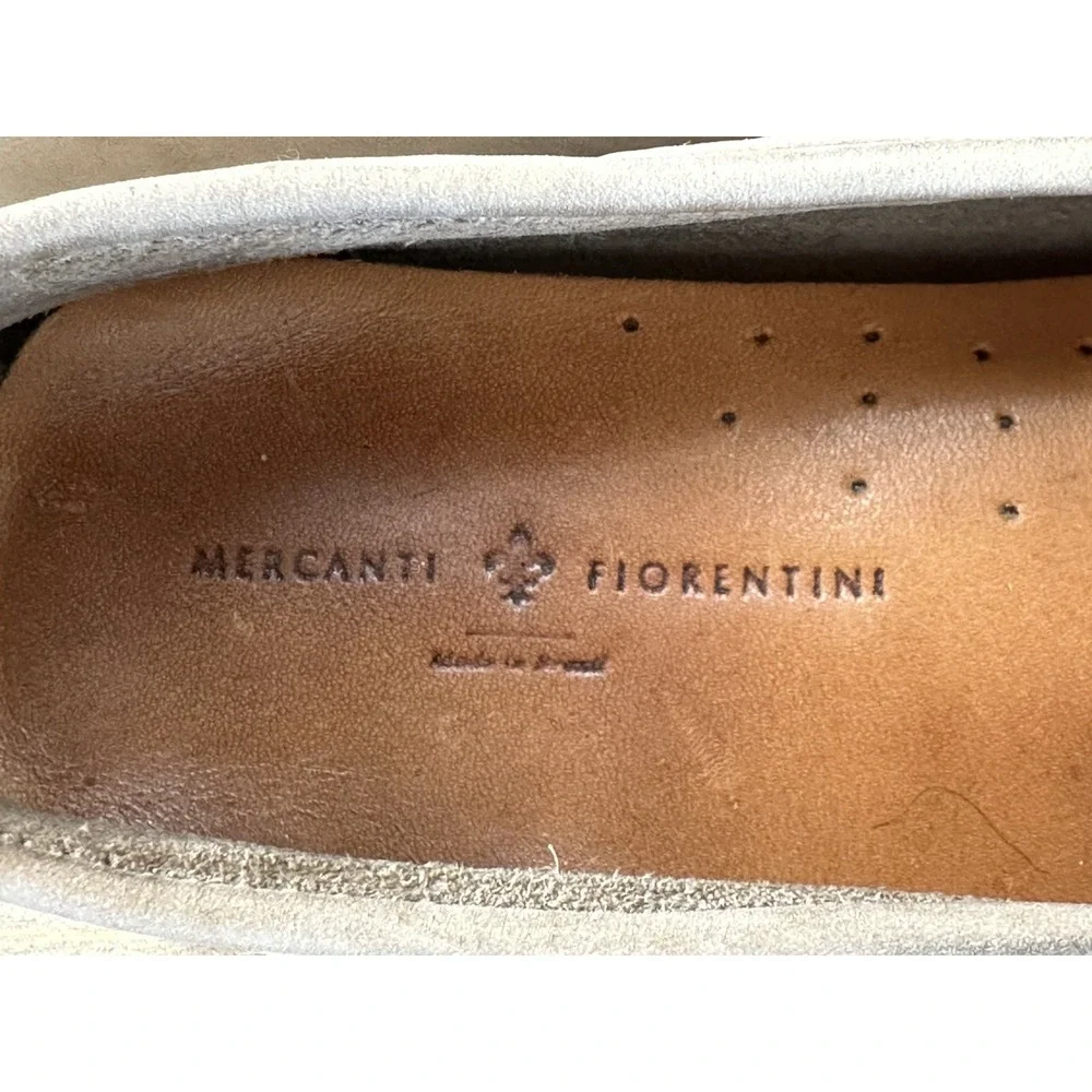 Mercanti Fiorentini Driving Moccasins Shoes Leather Women's Size 8 B Beige